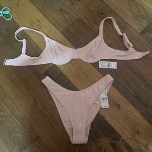 PacSun Light Pink Bikini Set